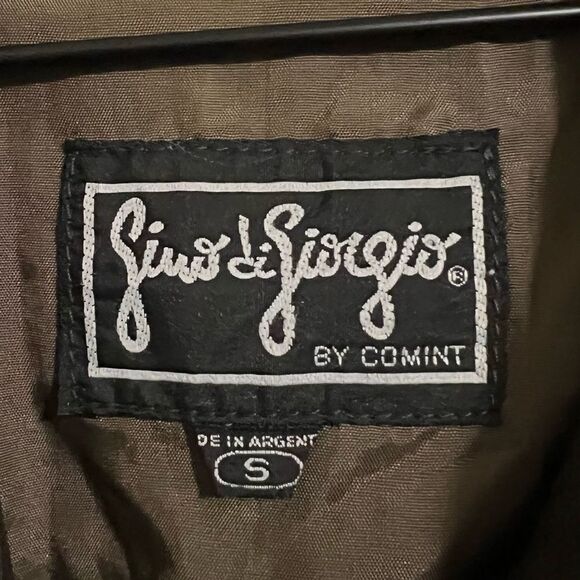 Vintage Gino di Giorgio By Comint Brown Leather Bomber Jacket Coat Size S - Picture 4 of 15